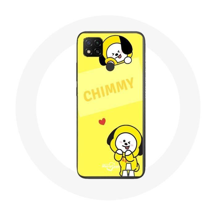 Чехол для Xiaomi Redmi 9C BTS Bangtan BT21 Chimmy Jimin Желтый фон