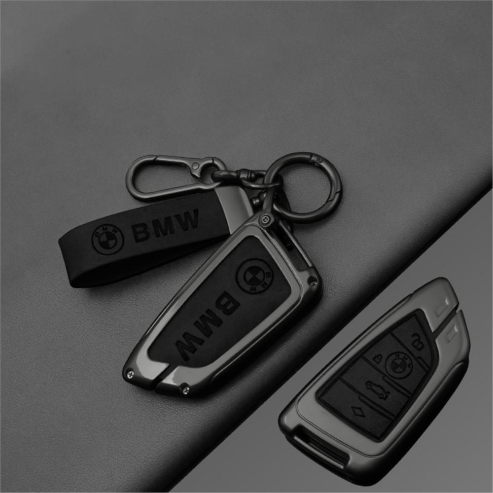 ujhzt6 New Zinc Alloy Car Remote Key Cover Case Holder For BMW X1 X3 X5 X6 X7 G20 G30 G01 G02 G05 G11G32 1 3 5 7 series Car Accessories