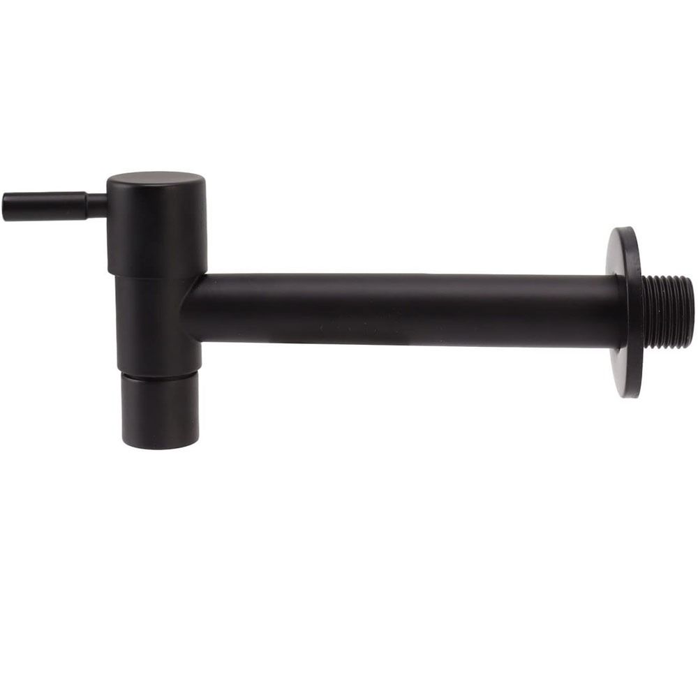 Черные краны для стиральной машины Белое соединение Прочная стиральная машина для ванной комнаты