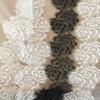 1Yard White Black Flower Lace Trim Fabric Handmade DIY Clothes Accessories 10CM Wide