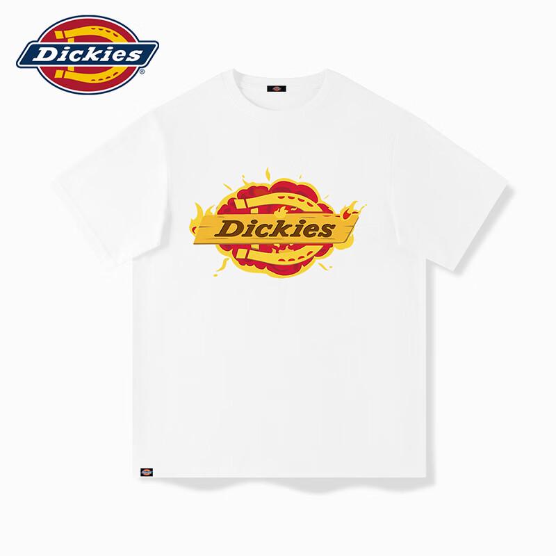 Мужская футболка Dickies свободного кроя, с коротким рукавом, из чистого хлопка