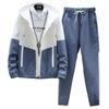 Men's Spring and Autumn New Casual Work Suit Long Pants Sports Coat Two Piece Set