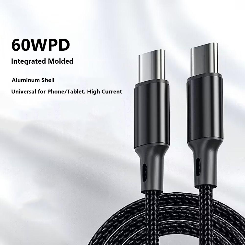 Зарядный кабель USB Type-C Папа-Папа, Кабель данных USB C на USB C, Кабель быстрой зарядки PD 60 Вт для устройств Type C, Смартфонов