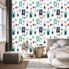 Teddy bears among flowers wallpaper for living room and bedroom 50x1000