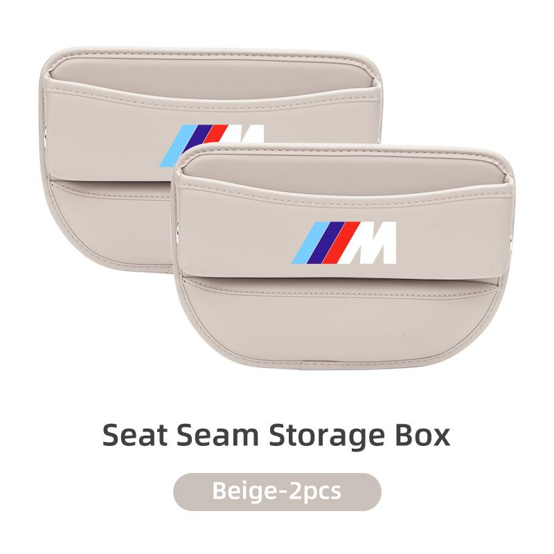 Leather Car Seat Seam Storage Box Phone Wallet Organiser Accessories For BMW E93 F10 F20 F30 F40 F15 F25 F26 F31 F49 F86 M3 M5 HOPDJ1