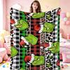 Sly Grinch Christmas Vibe Cartoon Printed Blanket Skinfriendly Warm Fleece Blanket For Living Room Sofa Nap Home Decor Great Holiday Gift