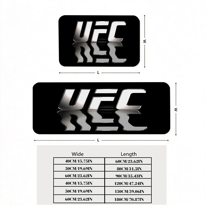 UFC Print Flannel Kitchen Mat Christmas Soft Area Rug Non Slip Floor Carpet Home Decoration