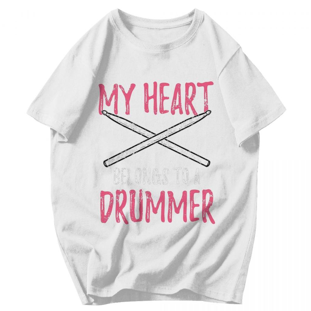 Men T Shirt Drummer Valentines Day Summer Y2K Graphic Short Sleeve Unisex Clothes T Shirts