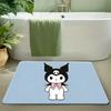 1pc Premium Flannel Creative Doormat, Non-Slip Bottom Mat with Sanrio Cartoon Character Collection Design, Soft and Comfortabl