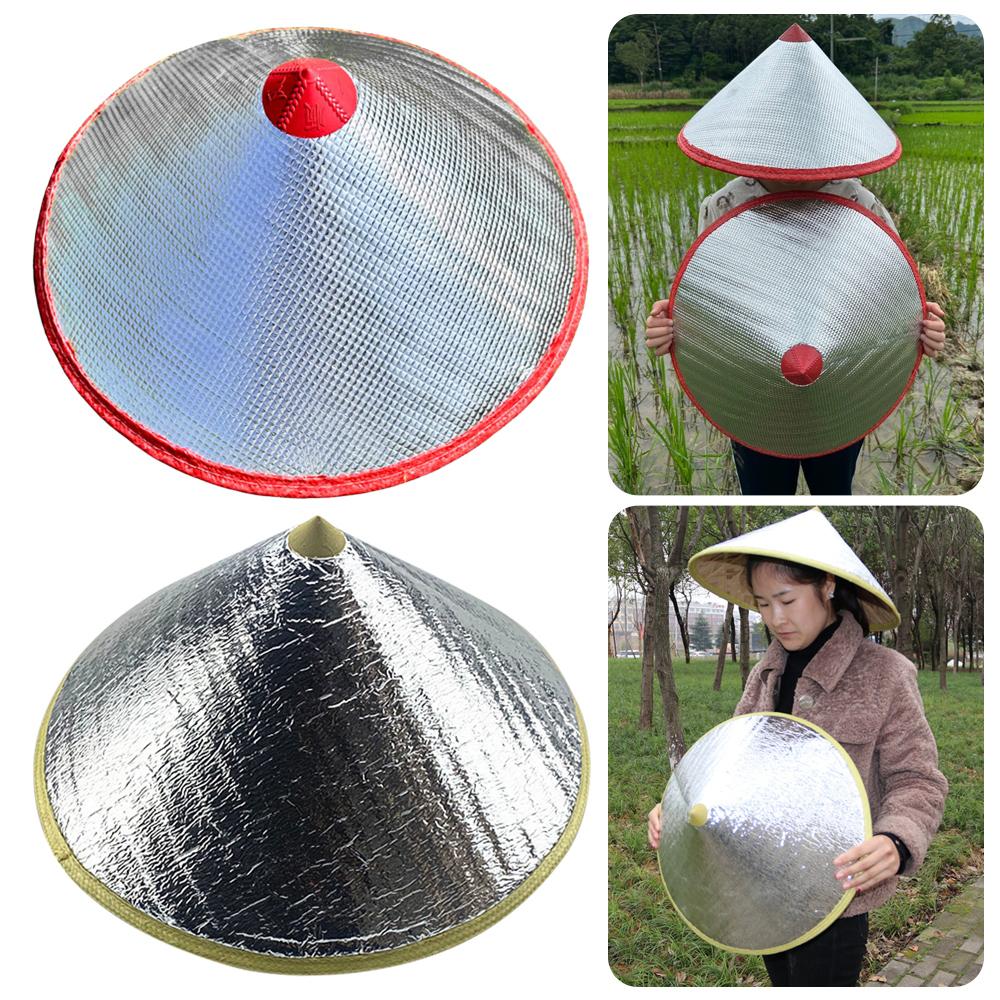 Heat Insulation Bamboo Weave Hat Wide Brim Tea Picking Cap Outdoor Dry Farming Planting