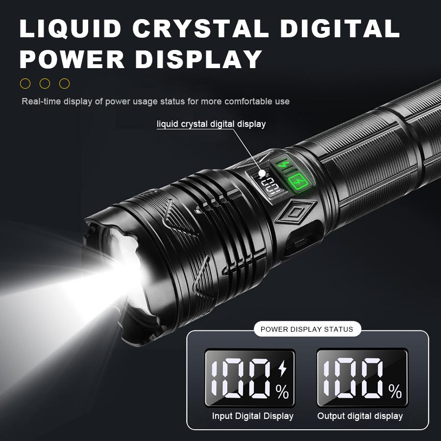 Heinast BL-S50 сверхмощный светодиодный фонарик с 11 режимами освещения 18650 TYPE-C зарядка высокой мощности фонарь для работы на открытом воздухе