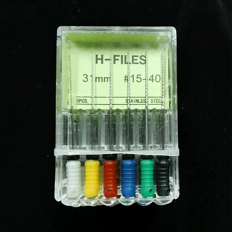 Стоматологические инструменты, эндодонтические инструменты для корневых каналов, H-файл 31 мм, K-файл 31 мм, эндодонтические инструменты из нержавеющей стали, стоматологическая стоматология, одонтология