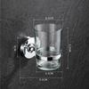 Toothbrush Cup Holder Bathroom Supplies Double Ceramic/Glass Cup Wall Mounted Toothbrush Holder Bathroom Accessories