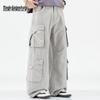 Mark Fairwhale Men's Multi-Pocket Loose Fit Cotton Cargo Pants