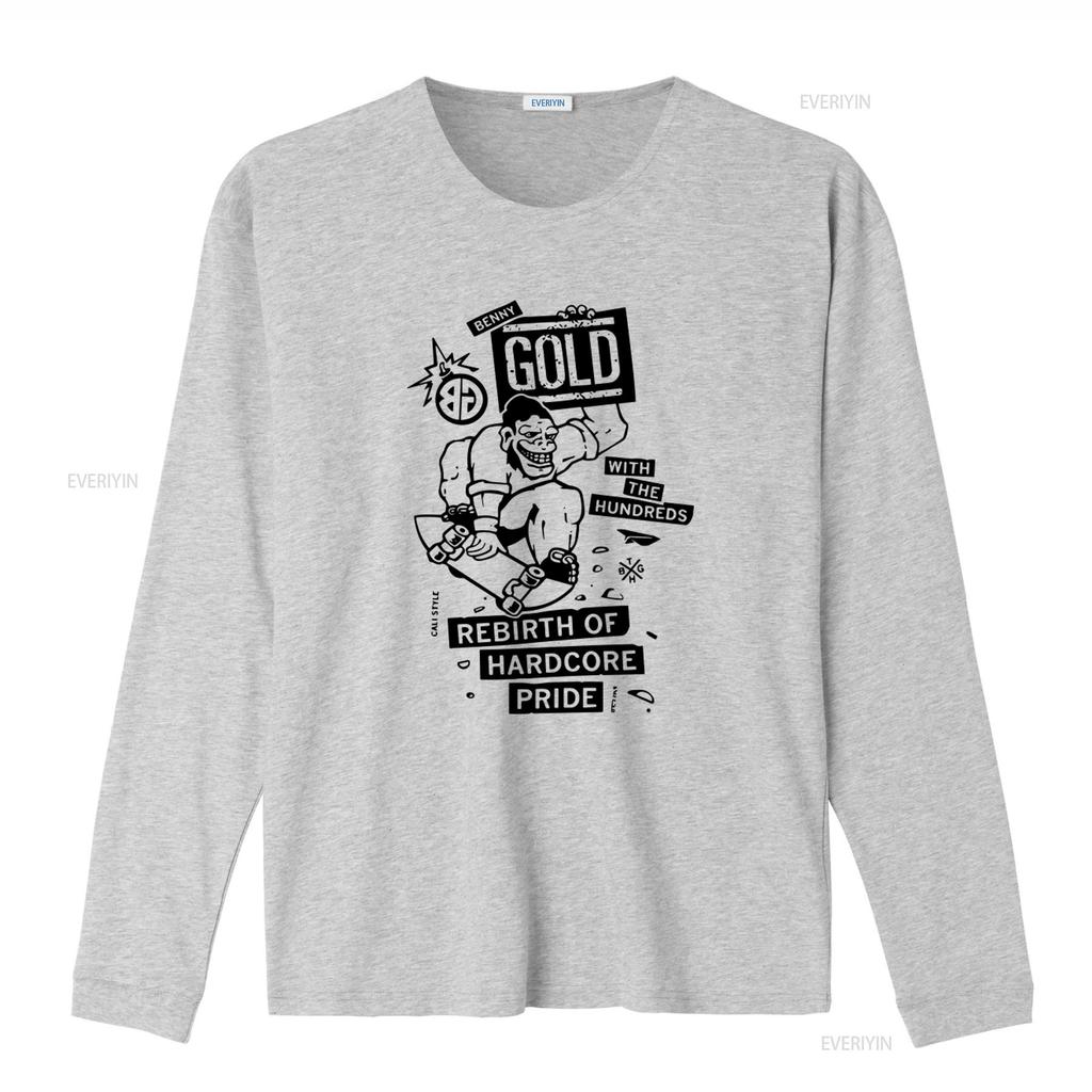 The Hundreds Benny Gold T Shirt Gorilla Biscuits Bold Hardcore Pride Rebirth of SxE NYHC Streetwear vintage Washed streetwear