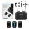Saramonic Wireless Microphone System with Onboard Recording Transmitter X Receiver X 1 Black Lavalier Microphone Included 2.4G Function, 2, Set,