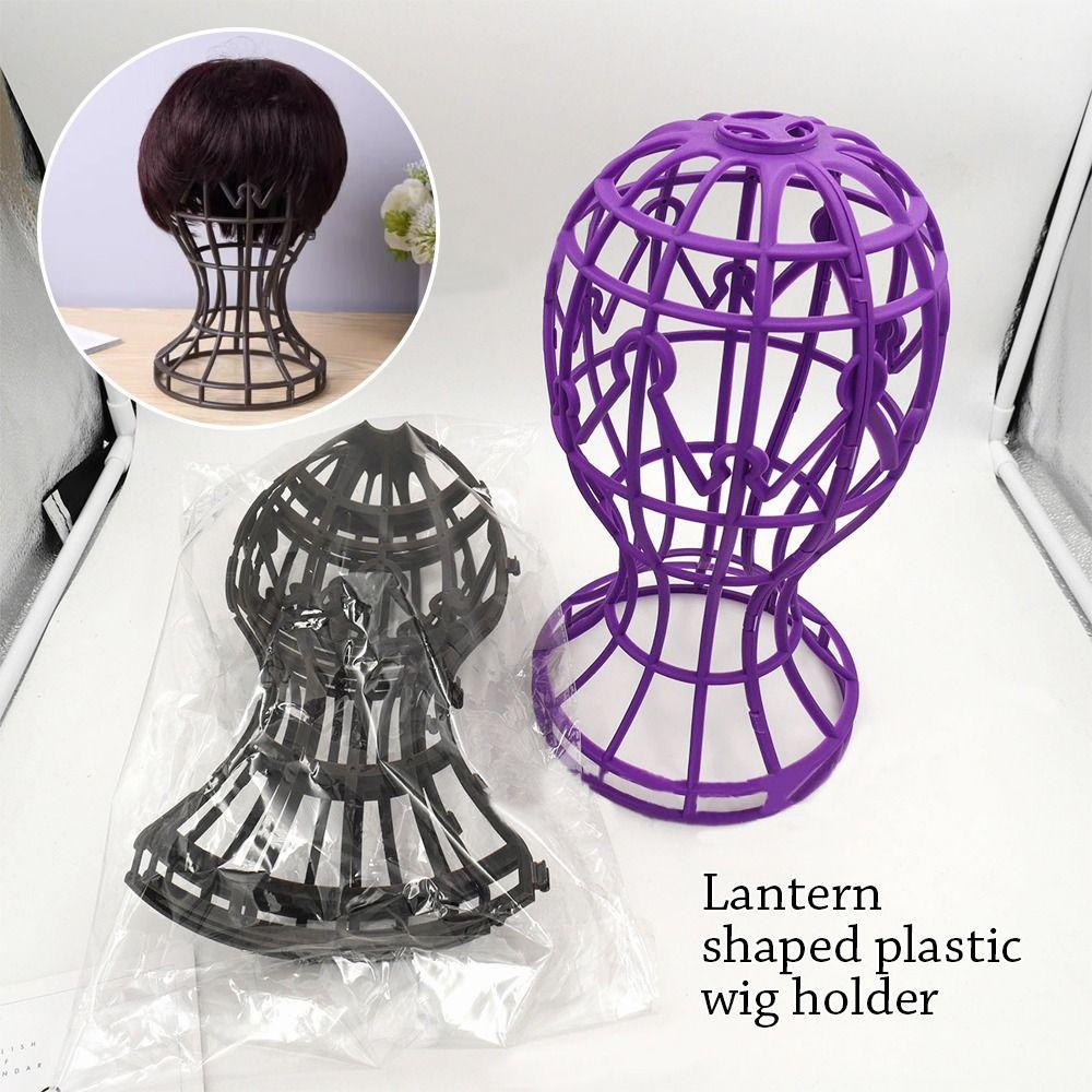 New Wig Stand Hat Cap Lantern Shape Wig Accessories Storage Rack Wig Head Stand Multi-Purpose