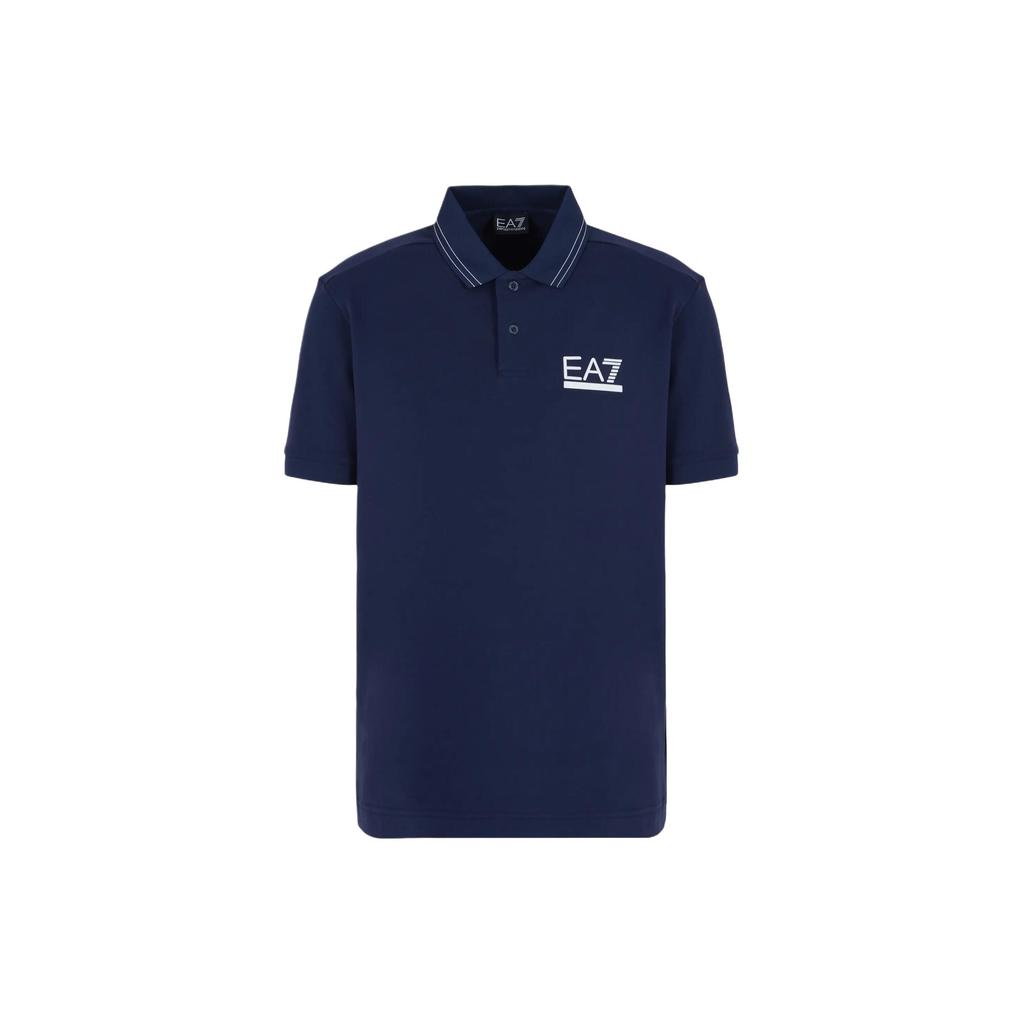 EMPORIO ARMANI EA7 SS24 Polo Shirt Men's Navy Blue 3DPF25-PJ04Z-1554