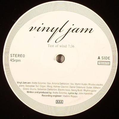12-дюймовая пластинка ВИНИЛ JAM - Test Of Wind BISAM0002 Vinyl Jam Recor 2008 Финляндия Джаз Б/У