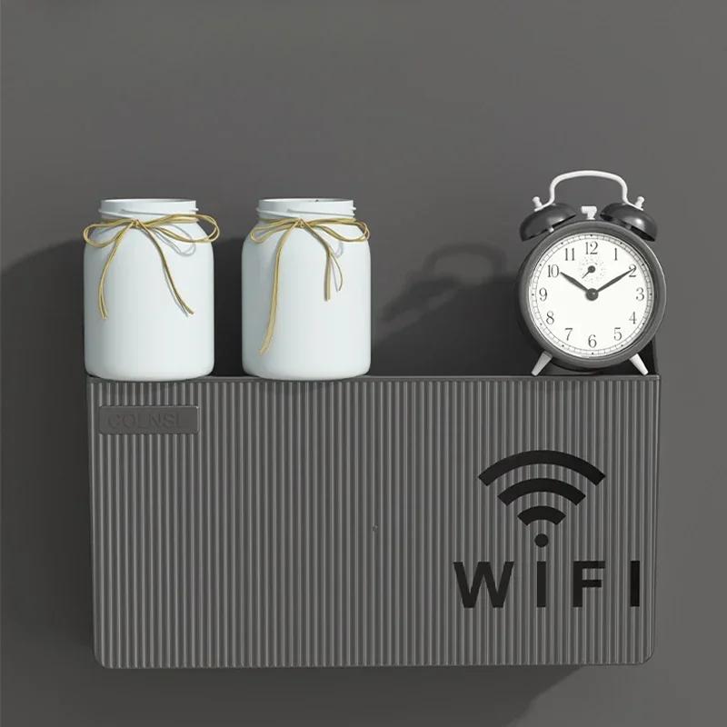 Настенный беспроводной маршрутизатор WIFI, полка для хранения из АБС-пластика, стойка для маршрутизатора, кабельный кронштейн для питания, органайзер, коробка для гостиной