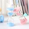 Mini Hourglass 5-minute Timer Portable Teeth Brushing Timer Shower Hourglass with Suction Cup Cooking Games