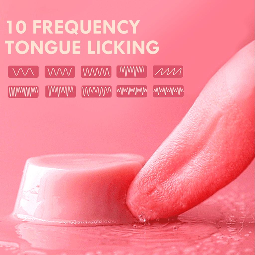 Реалистичный вибратор-язык, стимулятор точки G, женский мастурбатор, массажер для сосков, эротические секс-игрушки для пар, 10 режимов вибрации