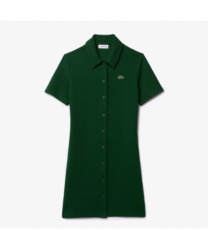 LACOSTE Женское двустороннее пике с коротким рукавом, платье-рубашка Ef6922-55G 132