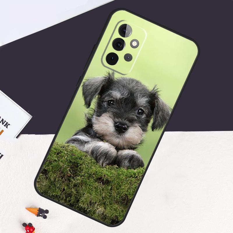 Чехол для щенка шнауцера для Samsung Galaxy A53 A15 A22 A52 A32 A54 A14 A16 A26 A36 A56 A55 A35 A05 A06 A33 A13