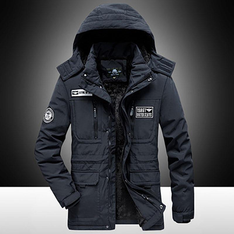 Мужские зимние куртки Верхняя одежда Зимняя парка Куртка мужская утепленная с капюшоном Пальто повседневная теплая ветровка