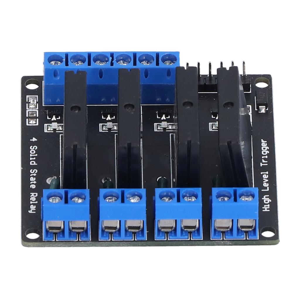 Релейный модуль 4-канальный твердотельный релейный модуль с предохранителем для любителей электроники своими руками