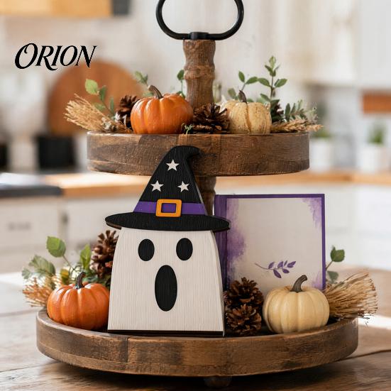 Декор для дома на праздник Хэллоуин Деревянное украшение BOO для многоуровневых подносов, Креативные декоративные деревянные буквы Boo, Сплошные настольные центральные композиции