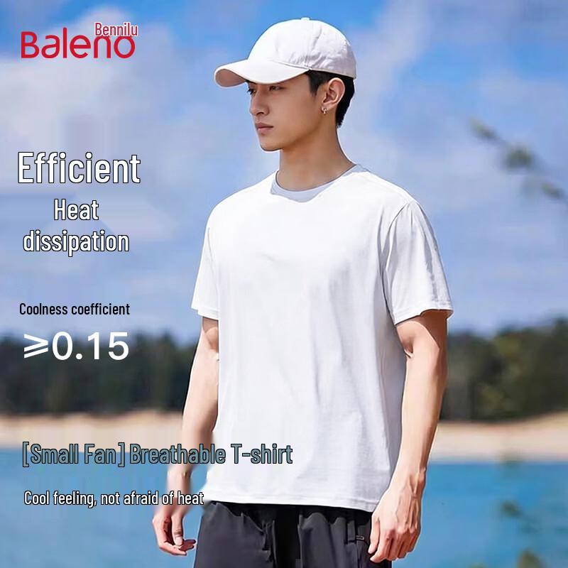 Baleno Men's Mesh Ice Silk Quick-Dry T-Shirt