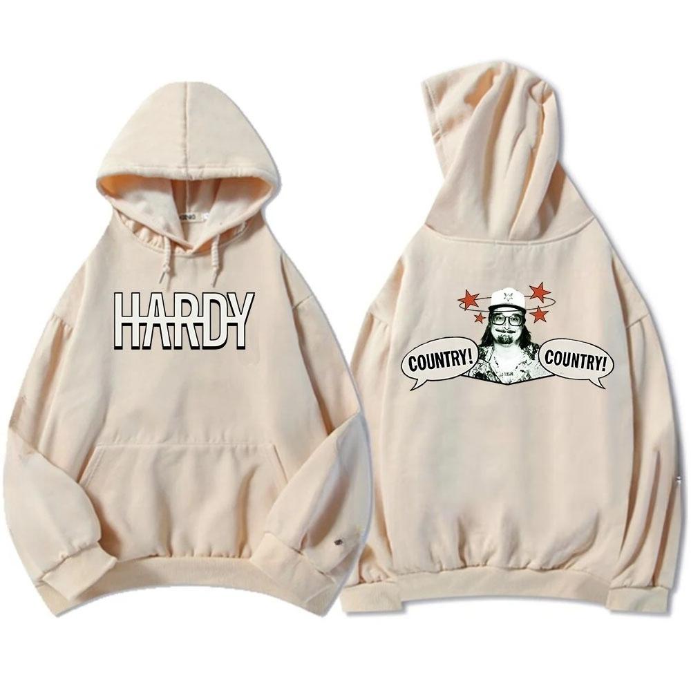 ХАРДИ СТРАНА! СТРАНА! Худи Мода Осень С капюшоном Мужские Толстовки Гранж Унисекс Уличная одежда Графический принт Альбома Sudaderas