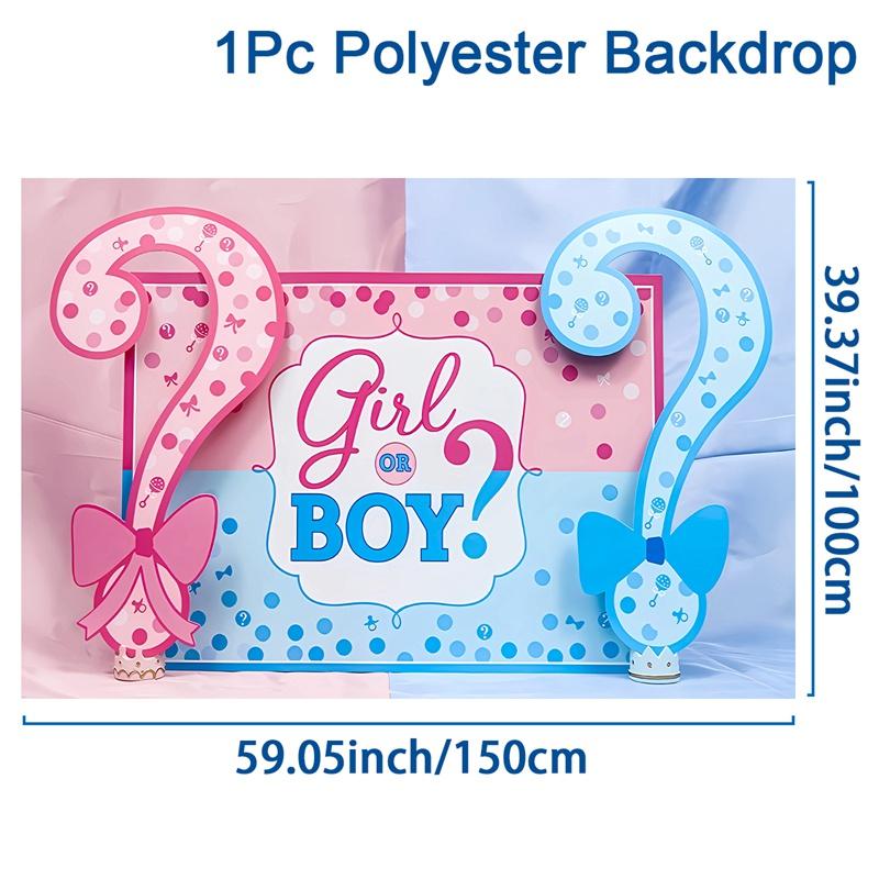 Фон для фотосессии Ggender Reveal Баннер для вечеринки Фон для вечеринки с днем рождения Декор для детей Мальчик Девочка Baby Shower