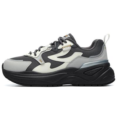 Ткань Синтетическая кожа Удобные Низкие Кроссовки для Папы Женские кроссовки Серый F12W216119FFV