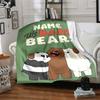Custom Name Bears Parade Party Blanket For Couch Bed Plush Cozy Fuzzy Blanket Super Soft Warm Blankets For Fall And Winter 091656
