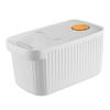 Rice Container Plastic Large Capacity Airtight with Lid Rice Bin for Grain Cereal Flours White 10kg