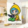 Cute Cartoon L-luce Throw Lightweight 240g Flannel Blanket Soft Skin-friendly for Summer Cooling