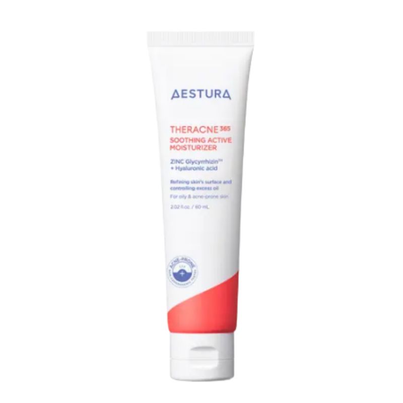 Aestura Theracne365 Успокаивающий Активный Увлажняющий Крем 60 мл – Успокаивающий и Себорегулирующий Увлажняющий Крем