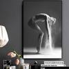 Черно-белая скандинавская картина, элегантные плакаты и принты для балета и танцев, скандинавская настенная художественная картина для гостиной