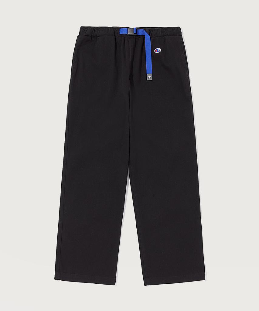 CHAMPION Women'S Belted Cotton Stretch Straight Pants Black