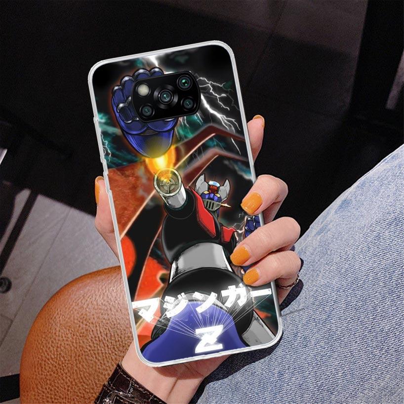 Manga Mazinger Z Anime Phnoe Case for Xiaomi Poco X5 X6 X7 Pro X4 Gt F7 Ultra M8 M7 Redmi 15C 15 13C 13 12C 12 Unique Cover Coqu