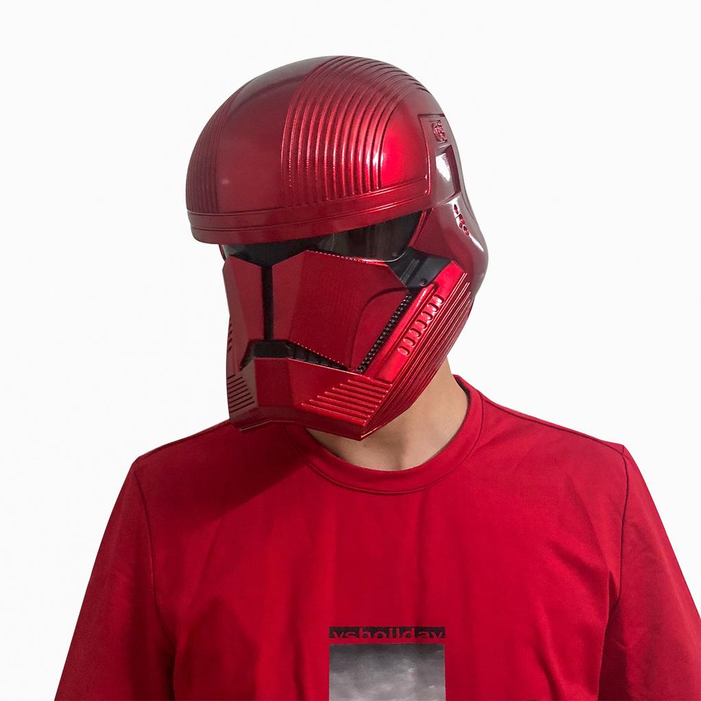 Sith helmet, Star Wars, red Stormtrooper mask, white trooper helmet, Mandalorian helmet