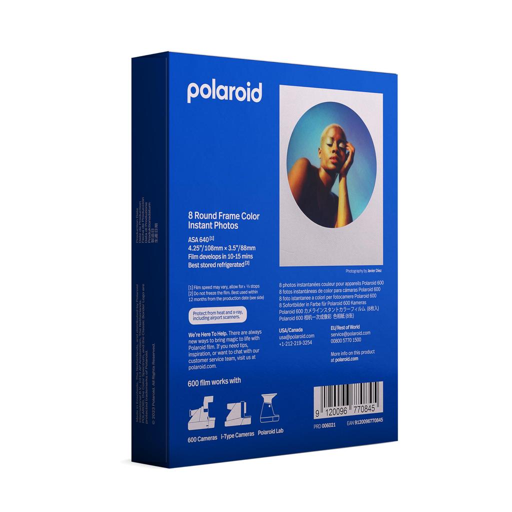 Polaroid Instant Film Color Film for 600 Round Frame Color Film 8 Pieces Frame Color – (6021)