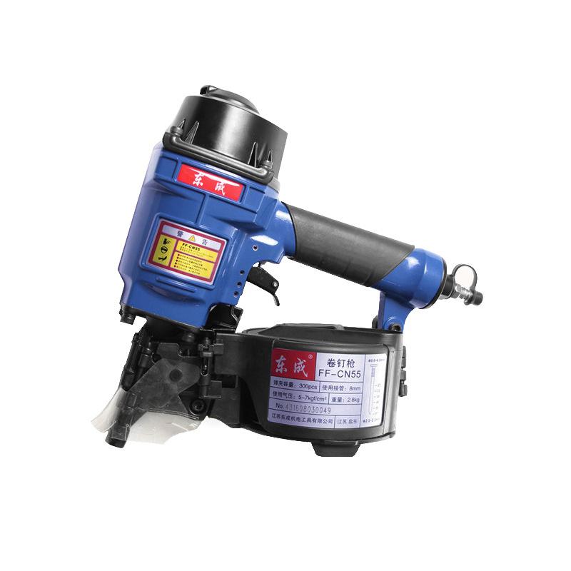 Dongcheng пневматический роликовый гвоздезабивной пистолет FF-CN55 резьбовой гвоздь полотняного плетения гвоздь легкого плетения гвоздезабивной пистолет стреляющий гвоздезабивной пистолет воздушный гвоздезабивной пистолет
