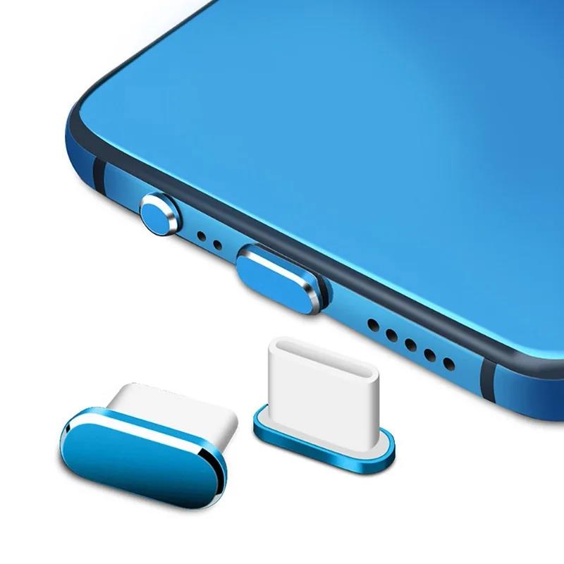 1-5PCS Type C Metal Dust Plugs for IPhone 16 16pro 15pro/15 Pro Max/15 Plus Cellphone TypeC USB C Charging Port Protector Caps2