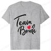 Футболка Team Bride Squad Свадебные топы для невесты Футболки для девичника Прощальная вечеринка Женские Блузки EVJF Эстетичная одежда для подружки невесты