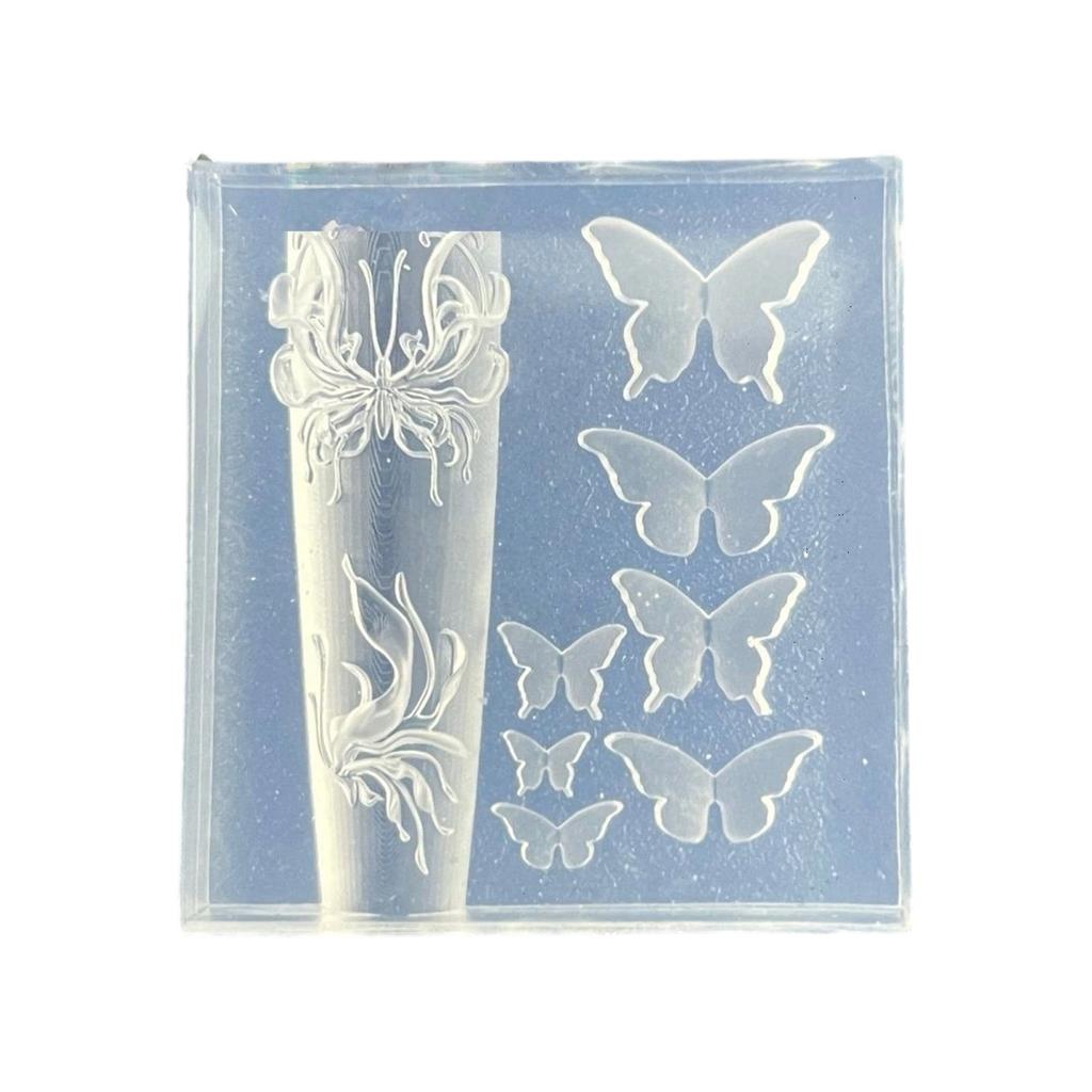 Silicone 3D Nail Embellishment Molds Delicate Shape Small Accessories Crafting Molds Present for Beauty Enthusiasts