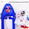 Children'S Toy Simulation Electric Rescue Fire Boat Fast Boat Shower Toy With Sound Light Water Spray Swimming Pool Gift