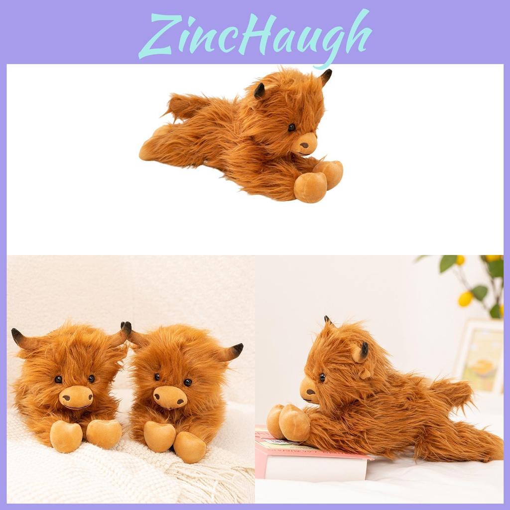 Cute Highland Cow Plush Doll With Polyester Fiber For Kids And Home Decor